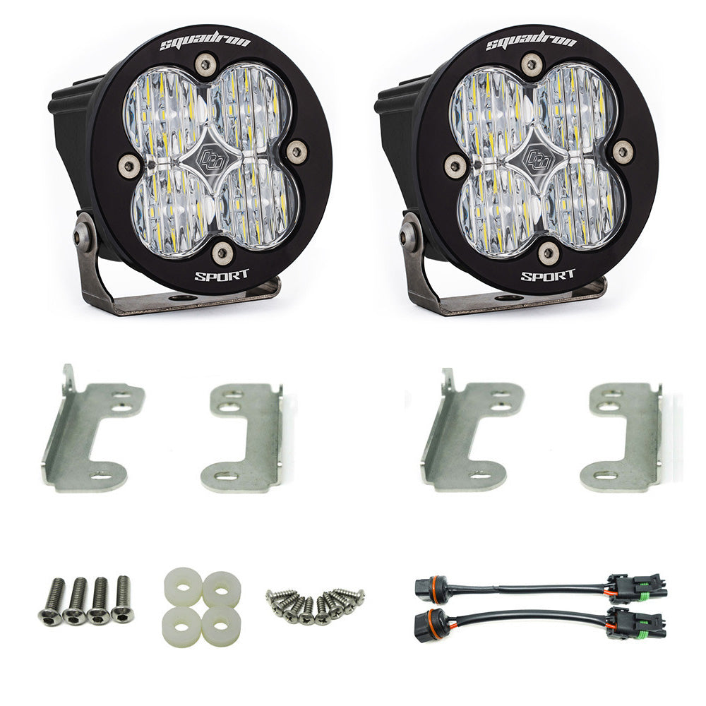 Baja Designs Squadron-R Sport Fog Pocket Kit - '10-18 Wrangler JK