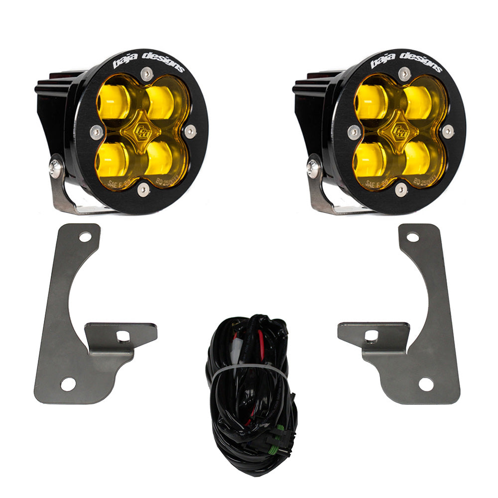 Squadron R SAE Fog Pocket Light Kit - Jeep 2010-18 Wrangler JK - NOTE: w/ Premium OE Bumper (SAE Fog - Baja Amber)