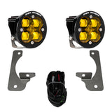 Squadron R SAE Fog Pocket Light Kit - Jeep 2010-18 Wrangler JK; NOTE: w/ Premium OE Bumper (SAE Fog; Baja Ambe