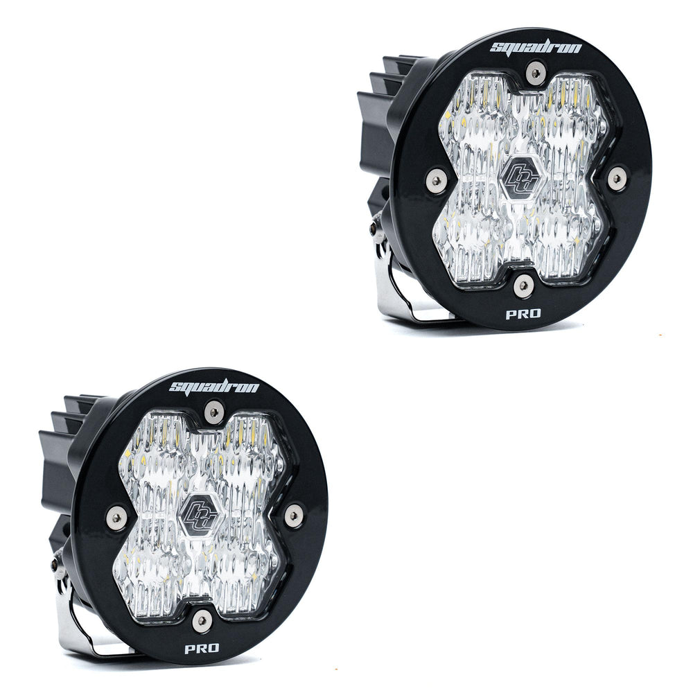 Baja Designs Squadron-R 2.0 Pro, Pair, LED Wide Cornering, No Harness