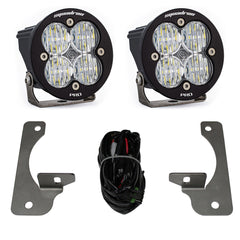 Baja Designs Squadron-R Pro Fog Pocket Kit - '10-18 Wrangler JK - w/ Premium OE Bumper (Wide Cornering - Clear)