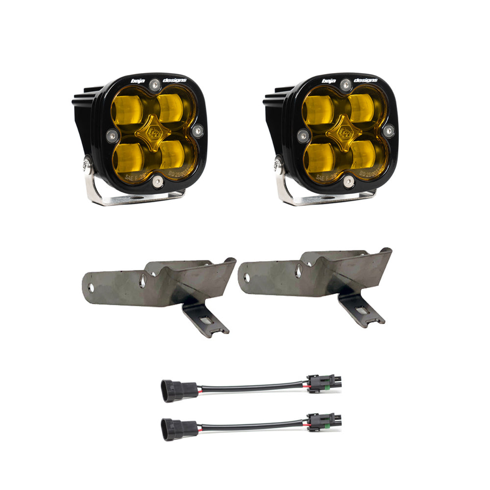 Baja Designs Squadron SAE Fog Pocket Kit - 1999-2010 F-250/350 Super Duty (SAE Fog, Baja Amber)