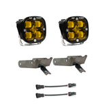 Squadron SAE Fog Pocket Kit - '99-10 F-250/350 Super Duty (SAE Fog; Baja Amber)