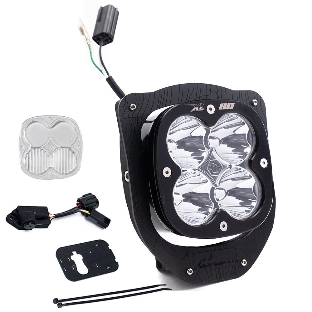 Baja Designs Husqvarna XL80 (D/C) Headlight Kit w/ Dimmer - 2024-2026 FE350W - FE 501W - FE 450 (Trail - Clear)
