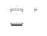 Baja Designs S8 Straight LED Light Bar (10 Inch; Driving/Combo; Clear) (701003) — angle