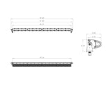 Baja Designs S8 Straight LED Light Bar (40 Inch; Driving/Combo; Clear) (704003) — angle