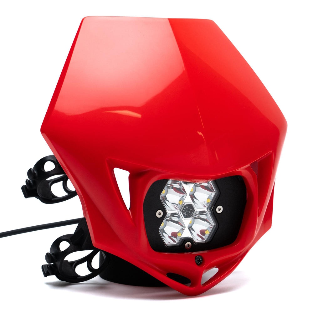 Baja Designs Squadron 2.0 Sport Spot Clear, M/C LED, Race Light, Red