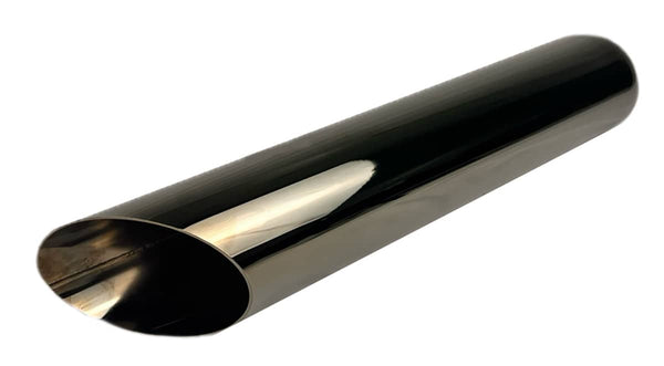 Flo-Pro Rolled Angle Cut Polished Exhaust Tip 2.5"X4"X9"