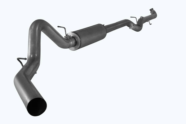 Flo-Pro Échappement simple après tuyau de descente 4 po en inox | 2001-2004.5 GM 2500/3500 6.6L Duramax