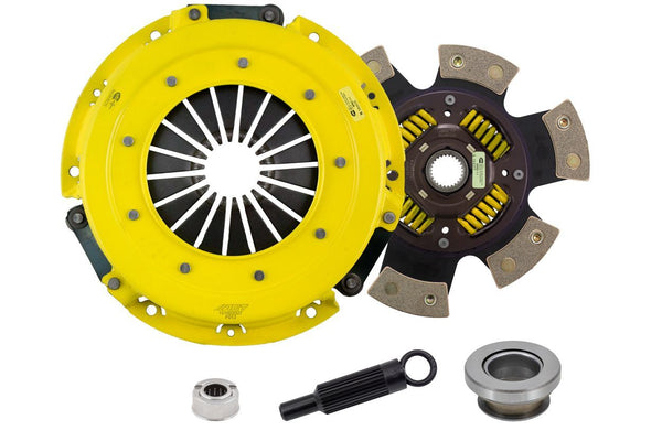 Advanced Clutch Ensemble d'embrayage ACT Heavy Duty, disque de course à moyeu amorti 6 patins (FM4-HDG6)