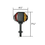 Uni-Bond Lighting Fender Mount Kit Left Hand Red/Amber