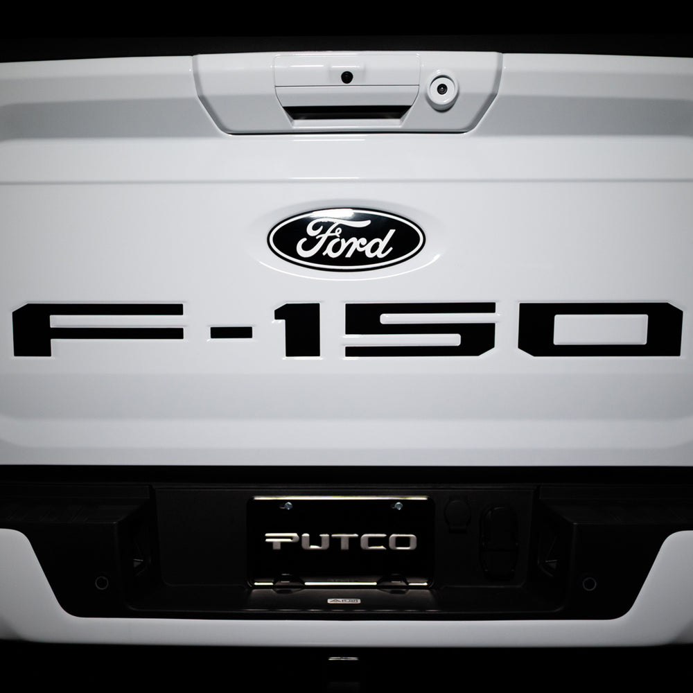 Putco 2017-2019 F250/F350/2017-2018 F450 Super Duty Stamped Stainless Steel Tailgate/Rear Ford Lettering Emblems