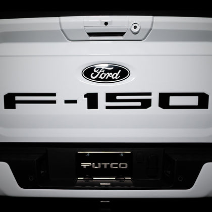 Putco 2023 Ford Super Duty Hood Lettering Ford Lettering Emblems (Stainless Steel) (55562FD) — matte black