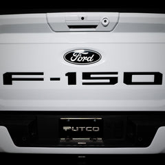 Putco 2018-2020 F150 Cut Letters Black Platinum Tailgate Ford Lettering Emblems