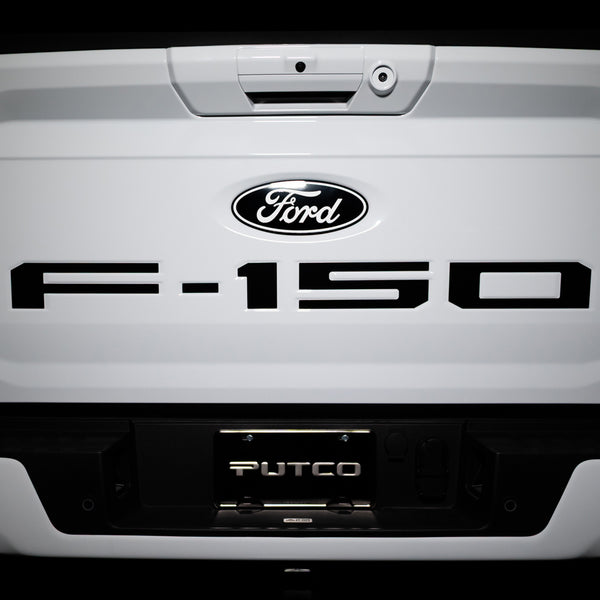 Putco 2018-2020 F150 Cut Letters Silver Platinum Tailgate Ford Lettering Emblems