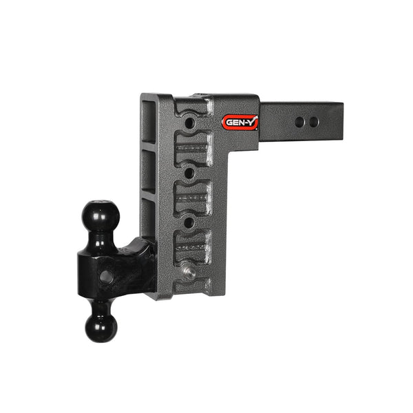 Gen-Y Hitches Support de boule Mega-Duty - dénivellation de 9 po / tige de 2.5 po avec Versa-Ball GH-0161