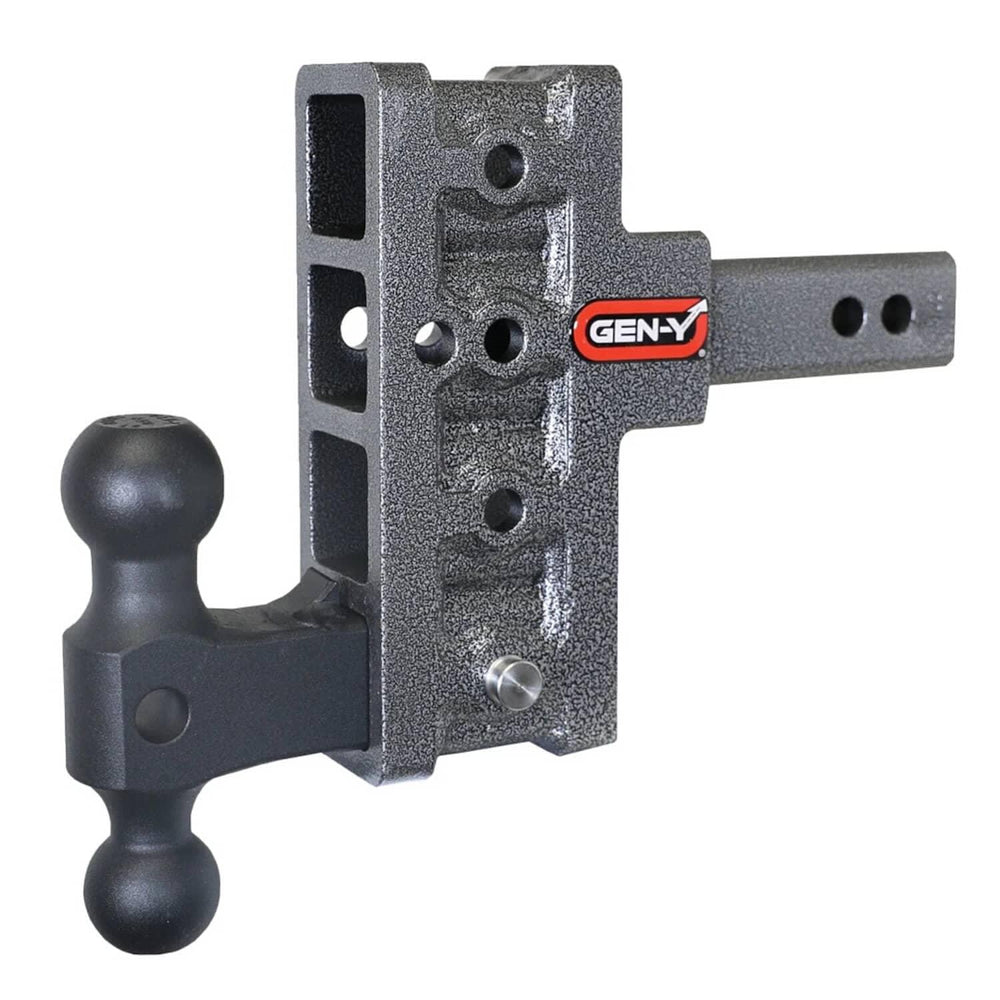 Gen-Y Hitches Mega-Duty Ball Mount - 5" Offset Drop / 2" Shank with GH-051 Versa-Ball