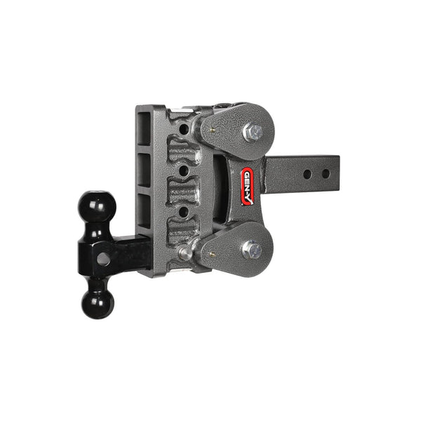 Gen-Y Hitches Support de boule Boss Torsion Flex - dénivellation de 5 po / tige de 2.5 po avec Versa-Ball GH-031