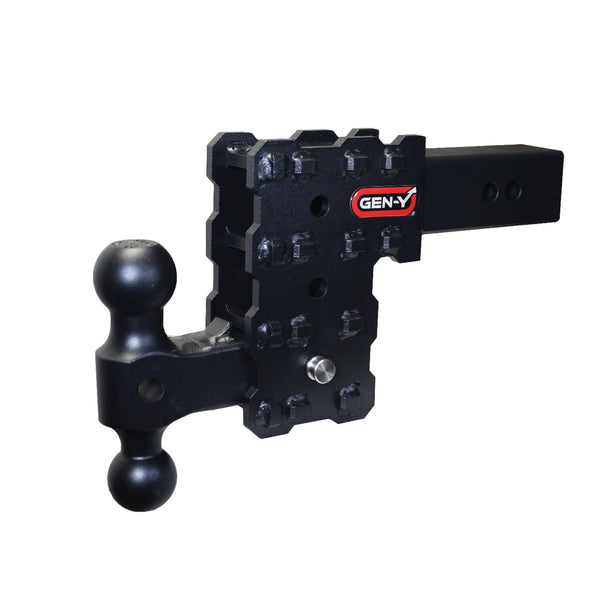 Gen-Y Hitches Phantom-X Ball Mount - 5" Drop / 2.5" Shank with GH-051 Dual Ball Mount