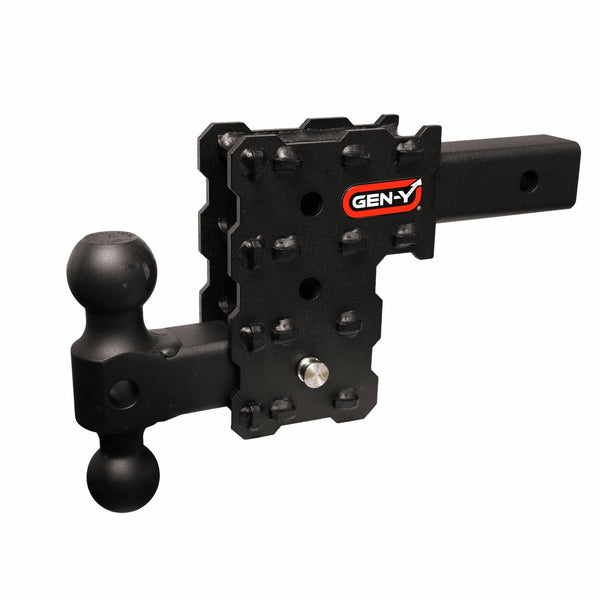 Gen-Y Hitches Phantom-X Adjustable Ball Mount - 4.5" Drop with Dual Ball Mount