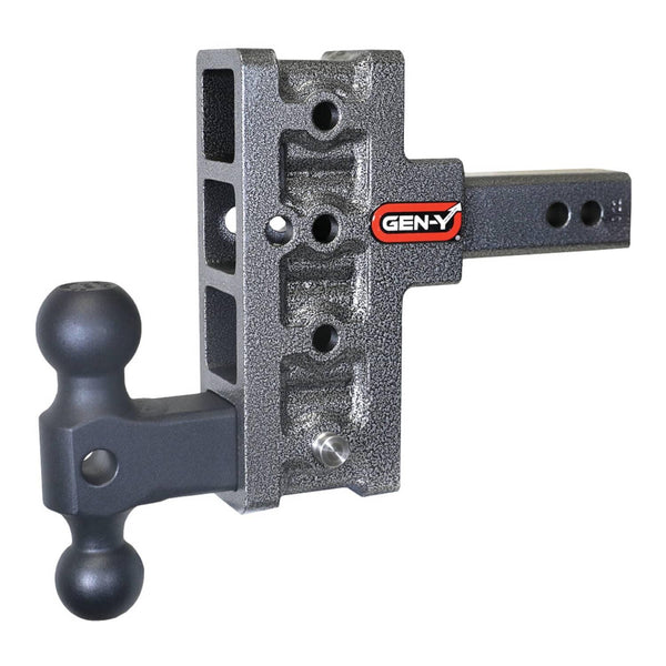 Gen-Y Hitches Mega-Duty Ball Mount - 5" Offset Drop / 2" Shank with GH-031 Versa-Ball