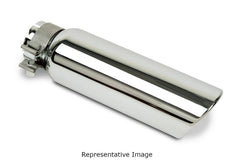 Go Rhino 4IN OD X 14IN FOR 3IN Inlet Chromed Stainless Steel Clamp Style Exhaust TIP (GRT3414)