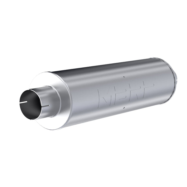 MBRP Silencieux simple - entrée/sortie DI 3 po, 26 po, sonorité douce, acier aluminisé