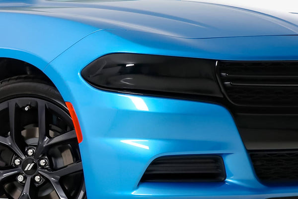 GT Styling Headlight Cover - 15-23 Charger - Smoke