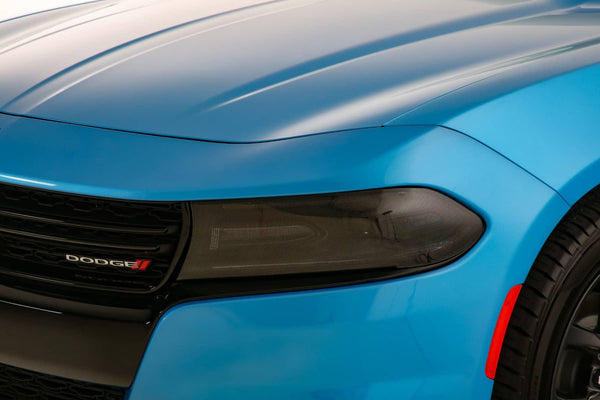 GT Styling Headlight Cover - 15-23 Charger - Carbon Fiber