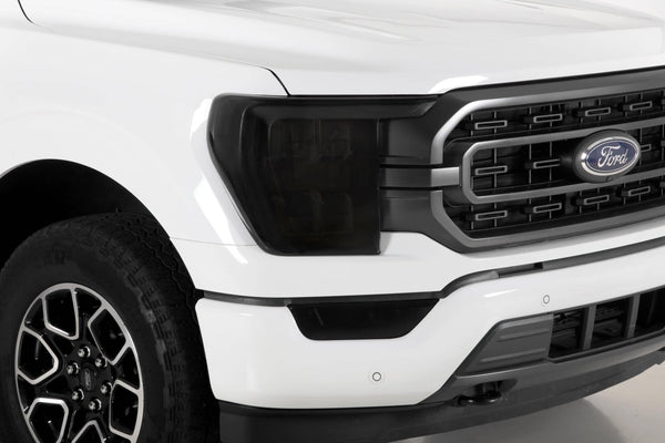 GT Styling Smoke Headlight Covers - 21-25 F150