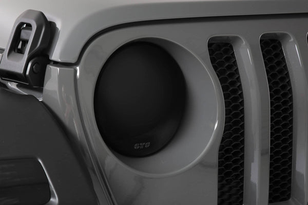 GT Styling Smoke Headlight Covers - 18-25 Wrangler/ 20-25 Gladiator