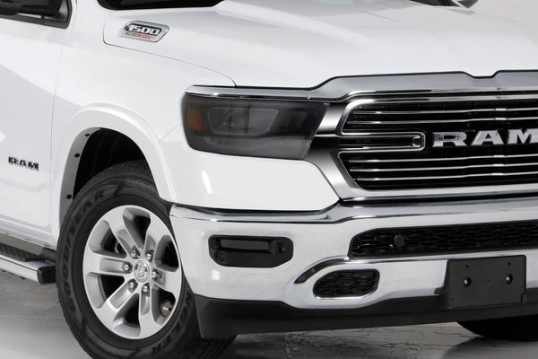 GT Styling Carbon Fiber Look Headlight Covers - 19-26 Ram 1500