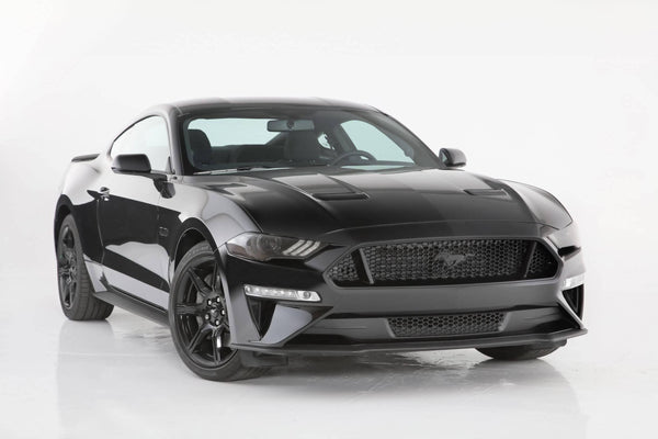 GT Styling Carbon Fiber Look Headlight Covers - 18-25 Mustang