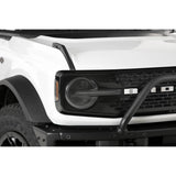 CARBON FIBER LOOK HEADLIGHT COVERS ; 21-25 BRONCO