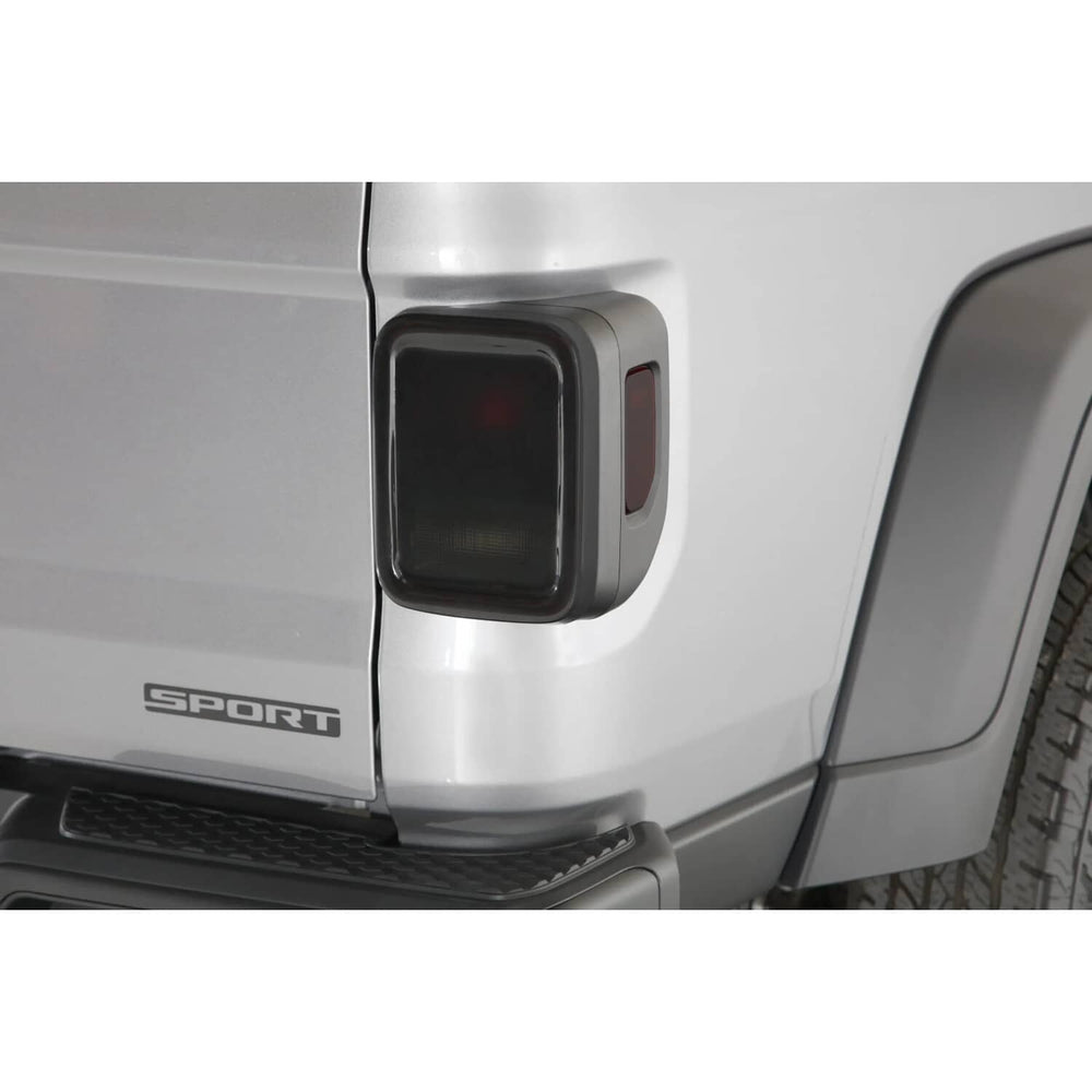 GT Styling Smoke Tail Light Covers - 20-25 Gladiator with LED Tail Lights