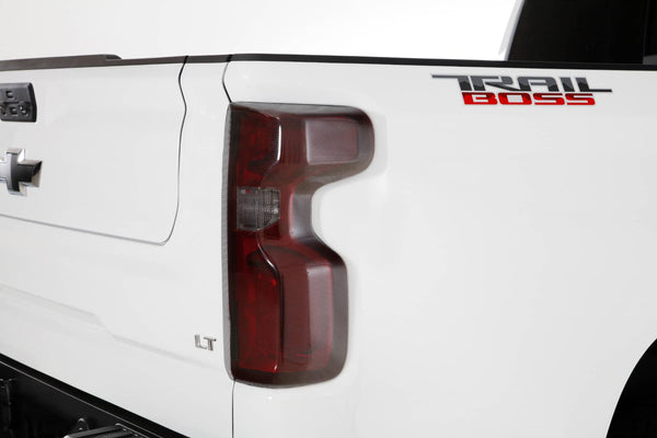 GT Styling Carbon Fiber Tail Light Covers - 19-26 Silverado 1500 Without LED Tail Lights