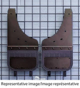 AIR HAWK CARBON BLACK CUSTOM FIT FRONT MUD FLAPS ; 07-14 SILVERADO HD / 07-13 SILVERADO 1500 WITH 17" OR LARGER FACTORY 