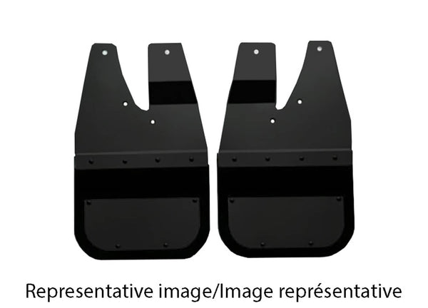 Air Hawk Carbon Black Custom Fit Rear Mud Flaps - 14-18 Silverado 1500