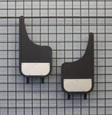 MUD FLAPS 12X22 MOON CUT WITH STAINLESS BOTTOM PLATE