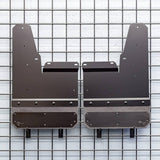 AIR HAWK CARBON BLACK CUSTOM FIT FRONT 14" WIDE MUD FLAPS | 20-26 SILVERADO HD WITH LARGE OEM SPLASHGUARD