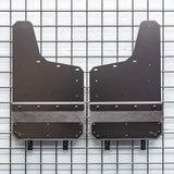 AIR HAWK CARBON BLACK CUSTOM FIT 14" WIDE REAR MUD FLAPS | 20-26 SILVERADO HD WITH LARGE OEM SPLASHGUARD