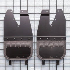 Air Hawk Carbon Black Custom Fit Rear Mud Flaps - 15-19 Sierra HD (HAW-2027MR-BPC)