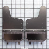 AIR HAWK CARBON BLACK CUSTOM FIT REAR MUD FLAPS ; 20-26 SIERRA HD WITH LARGE OEM SPLASHGUARD