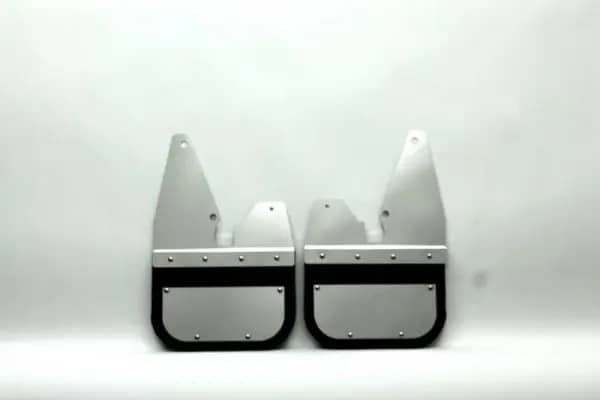 Air Hawk Stainless Custom Fit Front Mud Flaps - 09-18 Dodge Ram 1500/ 19-24 1500 Classic with Factory Flares