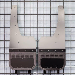Air Hawk Carbon Black Custom Fit Rear Mud Flaps - 09-18 Dodge Ram 1500/ 19-24 Ram 1500 Classic Without Factory Flares