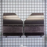 AIR HAWK CARBON BLACK CUSTOM FIT REAR MUD FLAPS ; 17-26 SUPER DUTY DUALLY WITHOUT FENDER FLARES