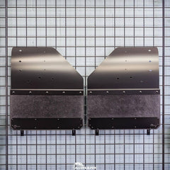 Air Hawk Stainless Custom Fit Rear Mud Flaps - 17-26 Super Duty Dually Without Fender Flares