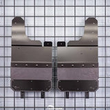 AIR HAWK Carbon Black Custom FIT Front MUD Flaps WITH Stainless Bottom Plates | 15-26 F150 Without Flares (HAW4251MFSS)