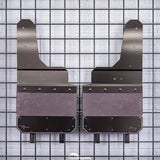 AIR HAWK CARBON BLACK CUSTOM FIT REAR MUD FLAPS ; 17-26 SUPER DUTY WITH FENDER FLARES