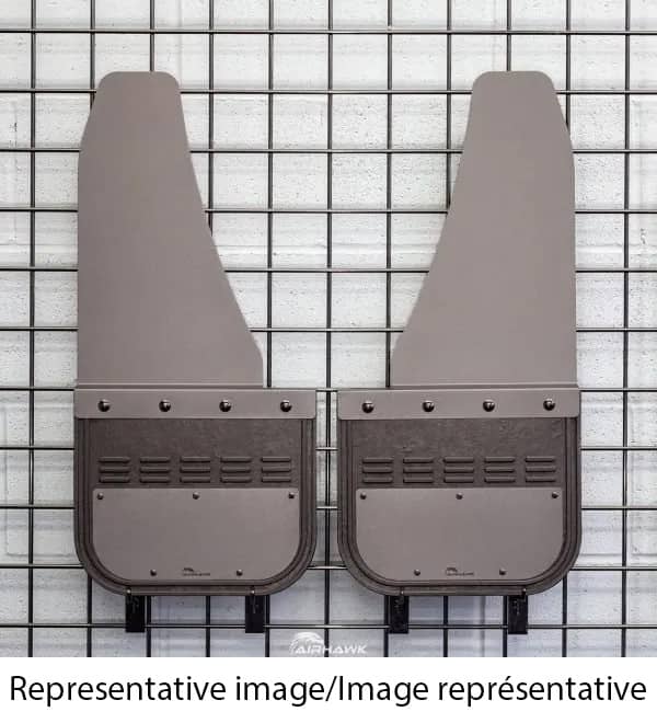 Air Hawk Offset Mud Flap 14" with 18" Bracket (HAW-AH1R-14-BPC)